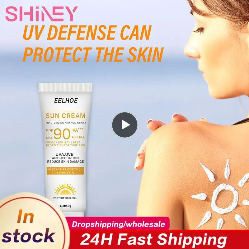 

SPF90+ Sunscreen Cream Sunscreen Lotion Long-lasting UV Protection Cream Moist Refreshing SunCream Facial Care Sun Block 40g