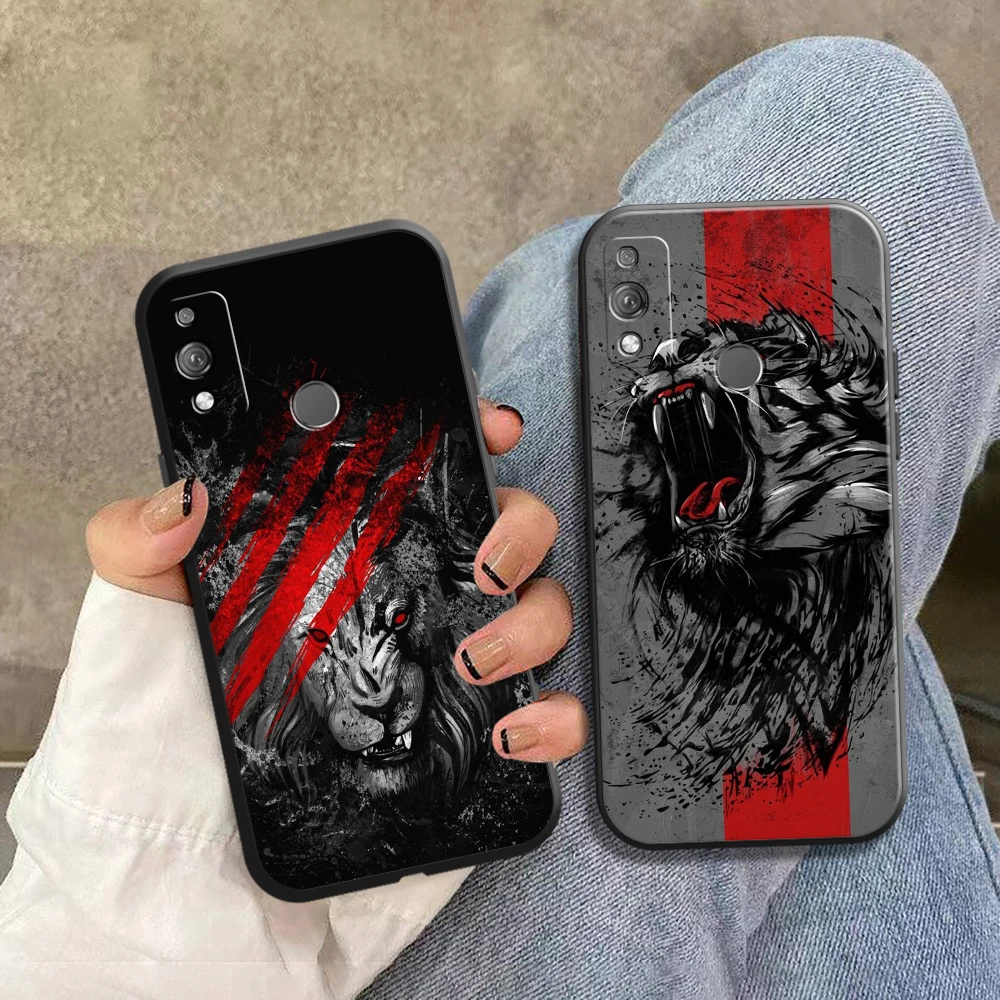 

Creative Lion And Tiger For Huawei Honor 9 V9 9A Pro 9S 9X Lite Soft Silicon Back Phone Cover Protective Black Tpu Case Carcasa