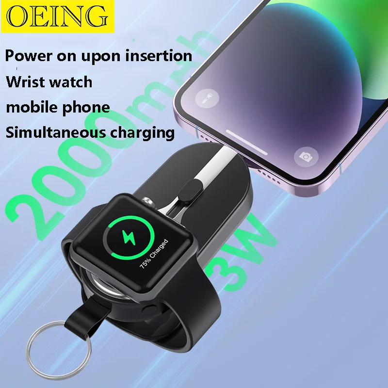 

5000mAh Portable Mini Capsule Emergency Power Bank Charger For iphone iWatch External Spare Battery for Xiaomi Samsung Powerbank