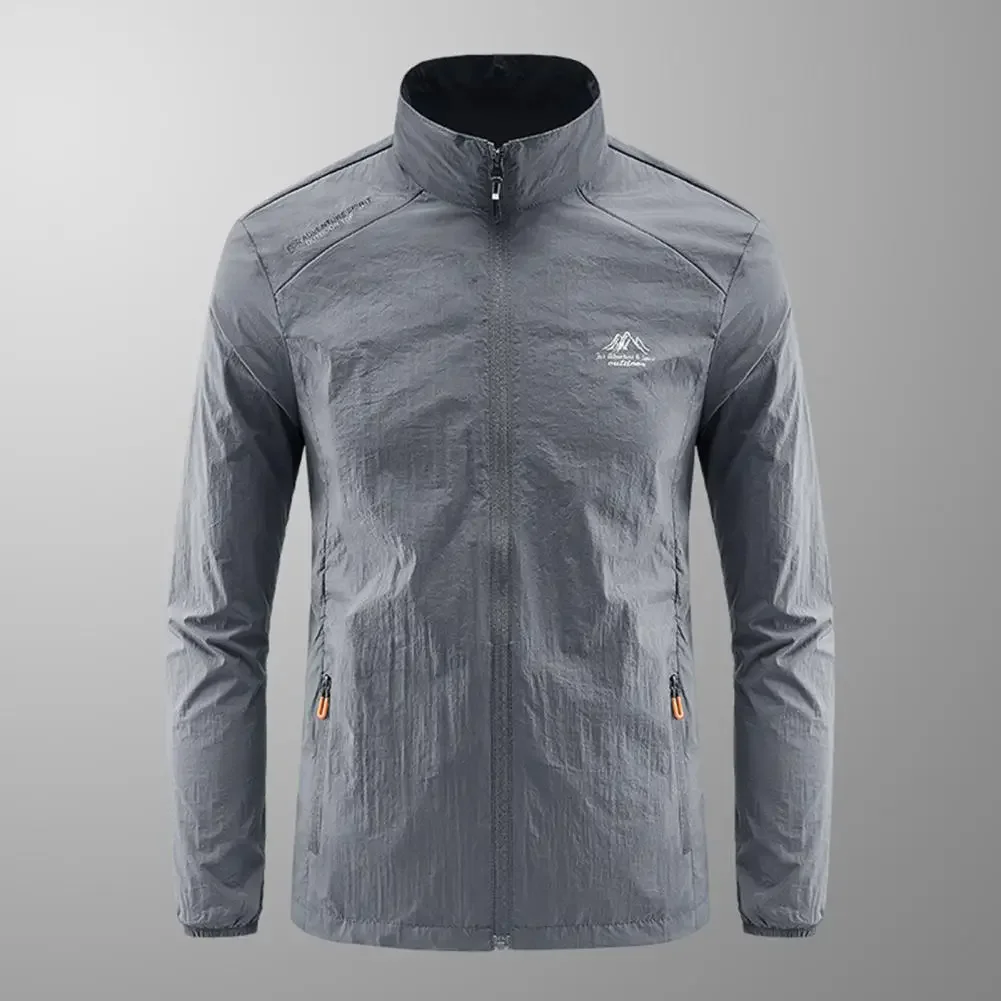 Ветровка мужская быстросохнущая УФ-защита водонепроницаемая легкая для
