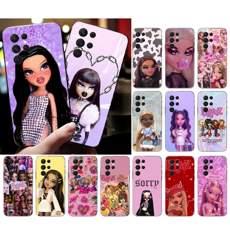 

Phone Case for Samsung Galaxy S23 Plus S22 S21 S20 Ultra S20 S22 S21 S10 S9 Plus S10E S20FE Cute Bratz Doll Case