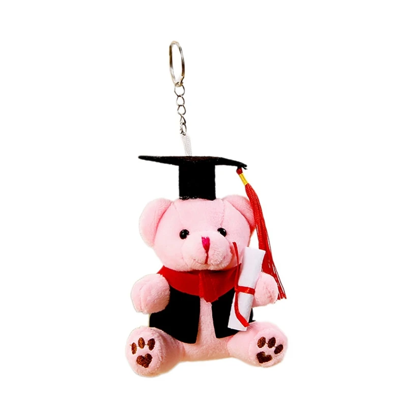 

Bear Plush Toy Student Doll Mascot Pendant Doll For Graduation Gifts Company Activities Small Gifts