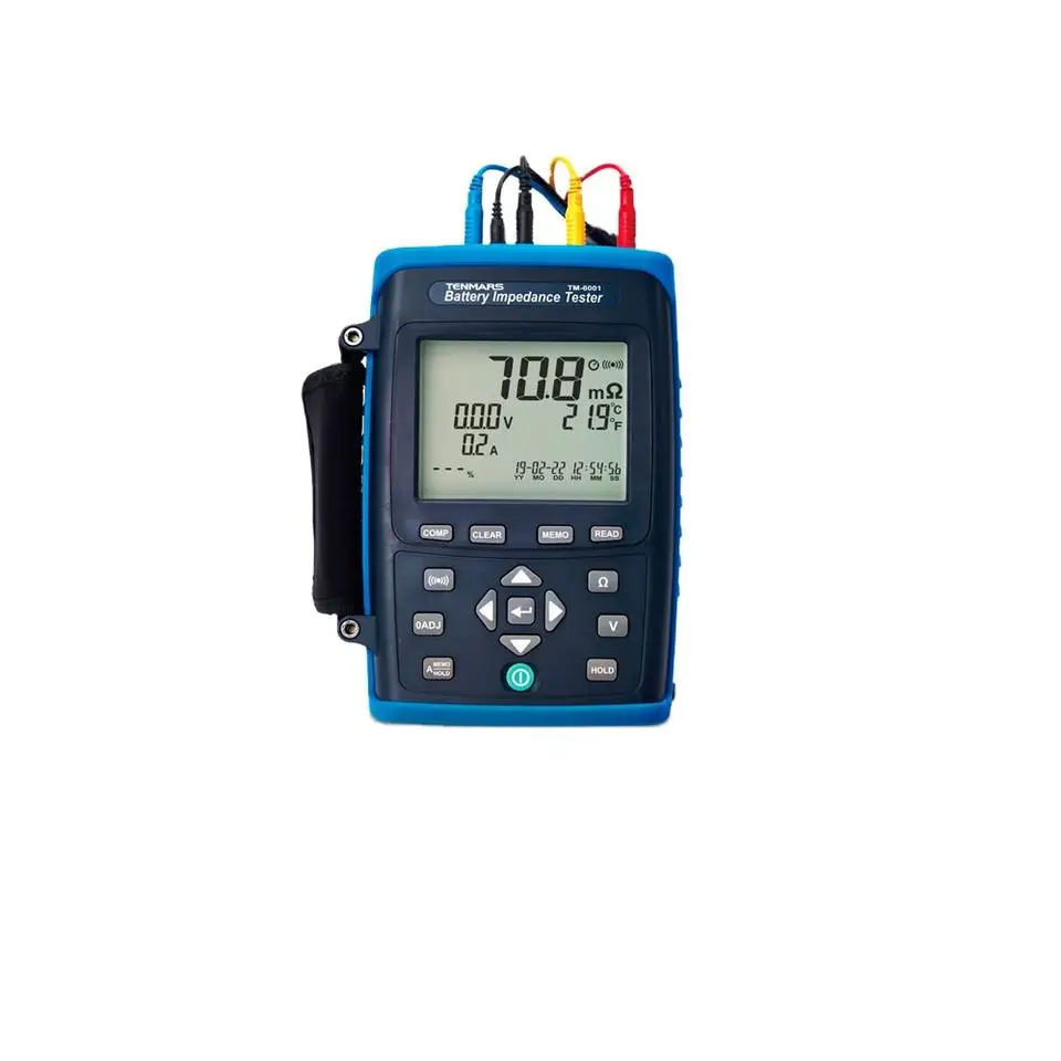 

TM-6001 Tenmars Battery Impedance Capacity Tester Resistance Temperature Detector Voltage Range 6.000V/60.00V