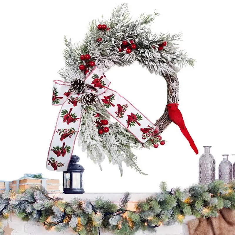 

Рождественские венки, уличные рождественские венки, уличные рождественские украшения для дома, окна, входной двери, крыльца