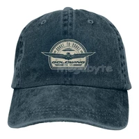 one nation design goldwing retro sports cool adult denim hat with outdoor casual sports cap black