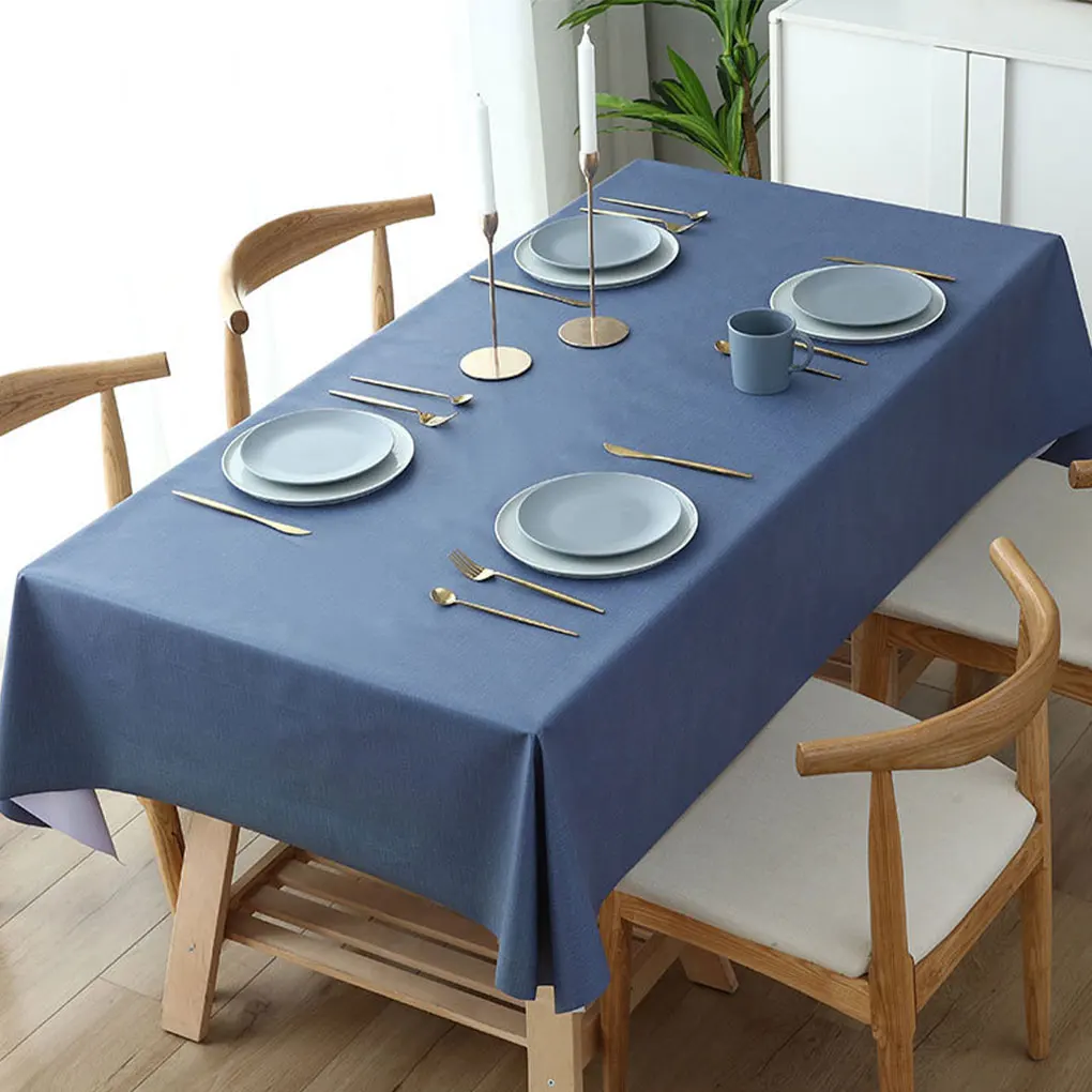 

Durable PVC Table Linens For Rectangular Tables Wide Application And Easy Care St-resistant