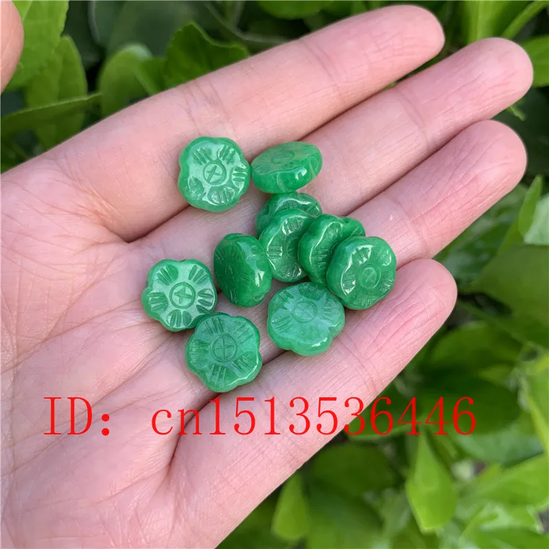

Бусины из натурального зеленого нефрита, 5 шт., браслет «сделай сам», браслет, ожерелье, очаровательные ювелирные изделия из нефрита, модные ...