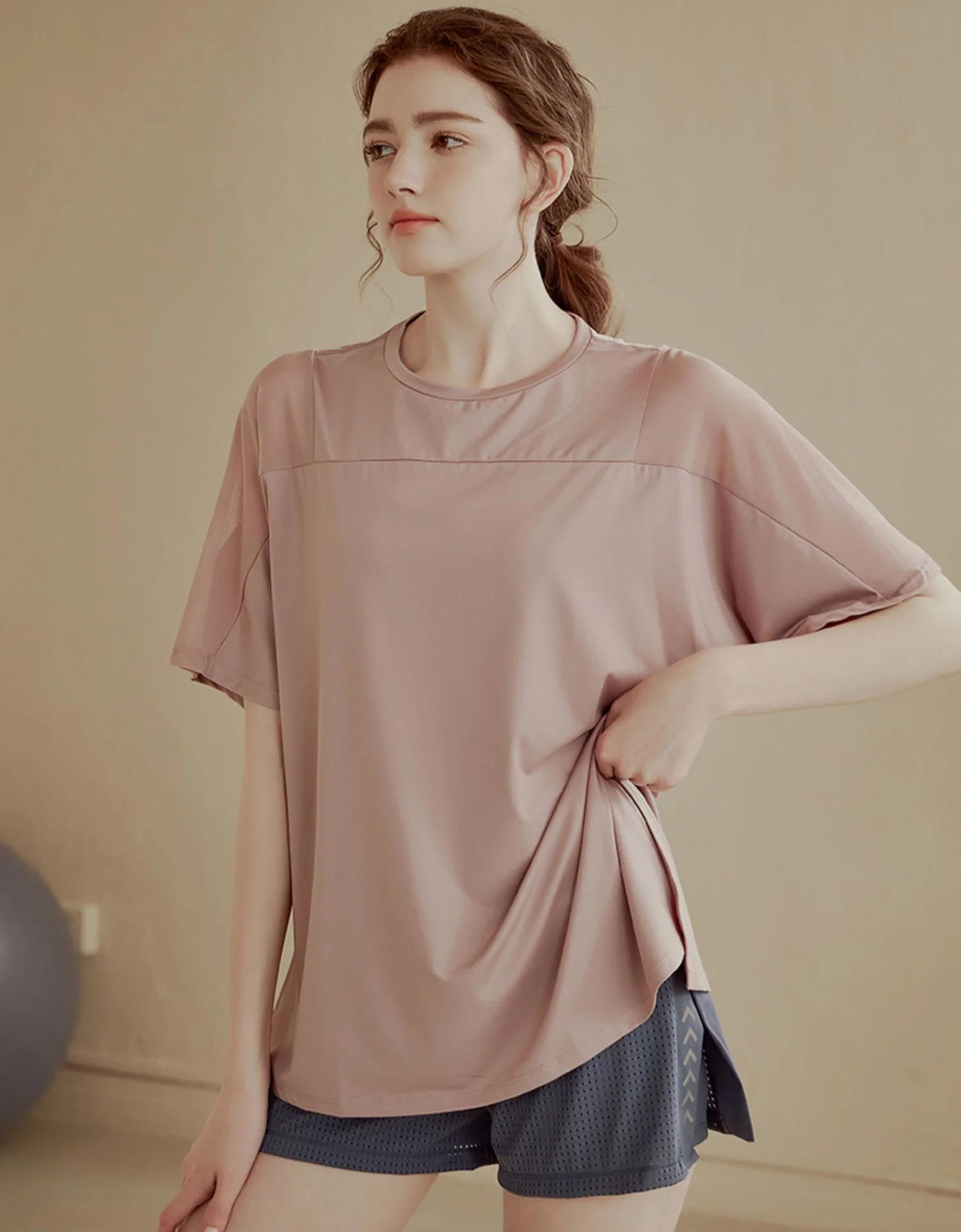 Сетчатая Просвечивающая футболка GymHUB новая спортивная одежда для йоги и фитнеса