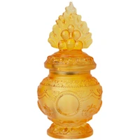 dragon king eight auspicious symbols mani treasure bottle yellow god of wealth bottle lotus buddha worship ornaments installed