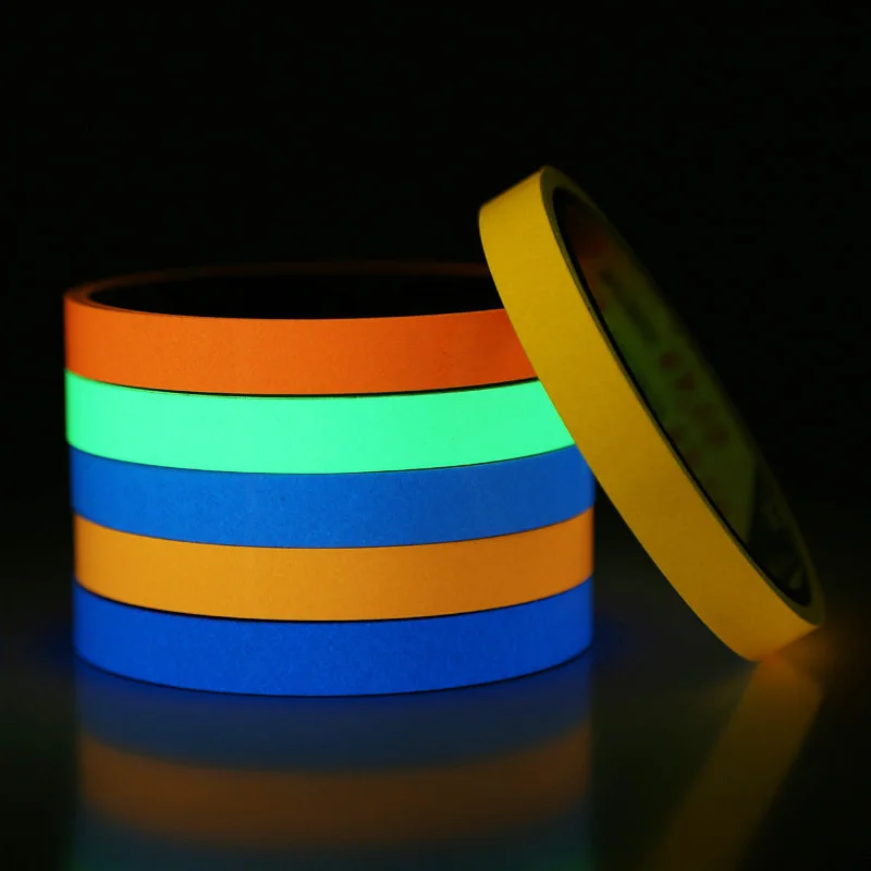 

Glow Tape Self Adhesive Colorful Luminous Striking Fluorescent Tape Night Warning Accessories Gadgets Home Supplies