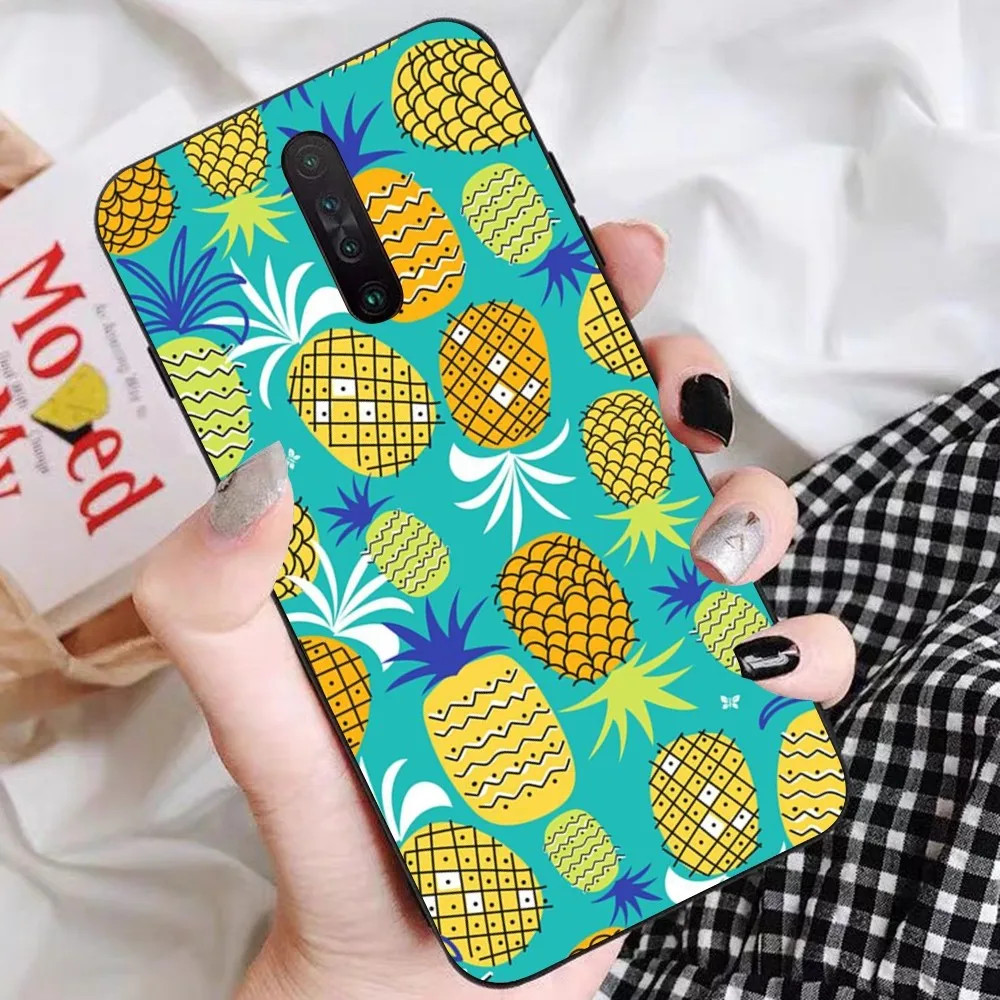 Чехол для телефона с фруктами ананаса Redmi 5 6 7 8 9 10 plus pro A GO K20 K30 K40 F3 Fundas
