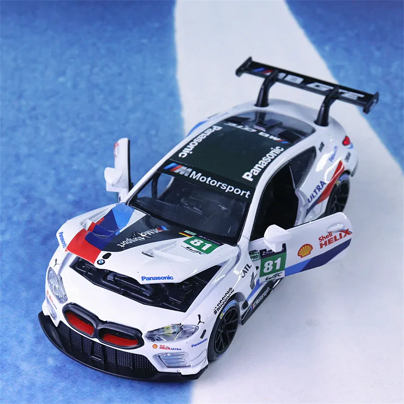 Гоночная машина Nicce 1:32 BMW M8 Le литая металлическая модель автомобиля Игрушечная