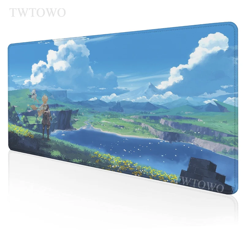 

Genshin Impact Cartoon Mouse Pad Gamer XL Large Computer Home Mousepad XXL keyboard pad Anti Slip Office Soft Computer Mice Pad