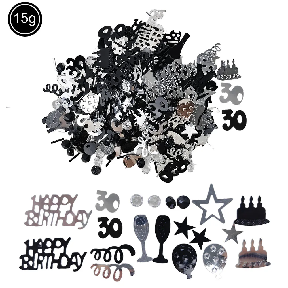 

Черный серебристый набор цифр для дня рождения