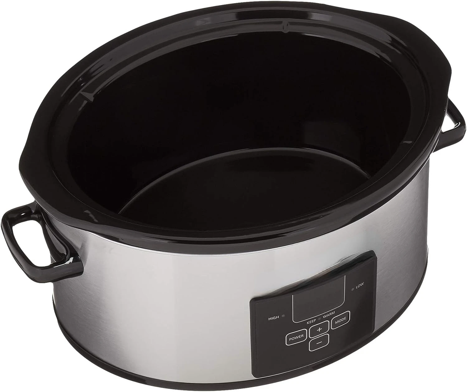 

6 Quart and Split 2.5 Quart Double Slow Cooker and Food Warmer, Programmable Slow Cooker with Timer, Stainless Steel