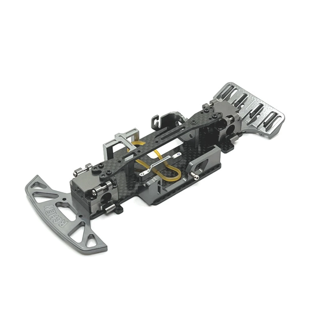 

Carbon Fiber Chassis with Metal Gearbox Bumper for Wltoys 284131 K969 K979 K989 K999 P929 1/28 RC Car Upgrade Parts,5