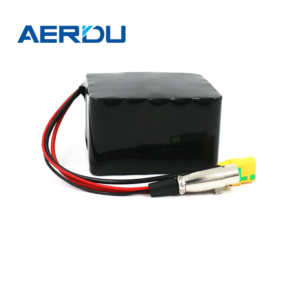 

AERDU 10s3p 36V 10.5Ah 500W 18650 Li-ion Battery Pack Built-in BMS for Electric Bike Scooter Skateboard Bicycle Motor +XT90 XLR
