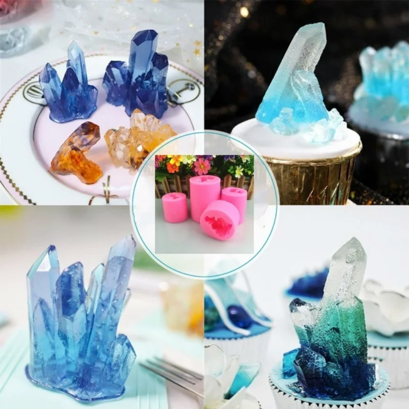 Силиконовые формы для помадки форма ароматических камней 3D айсберг кристальная