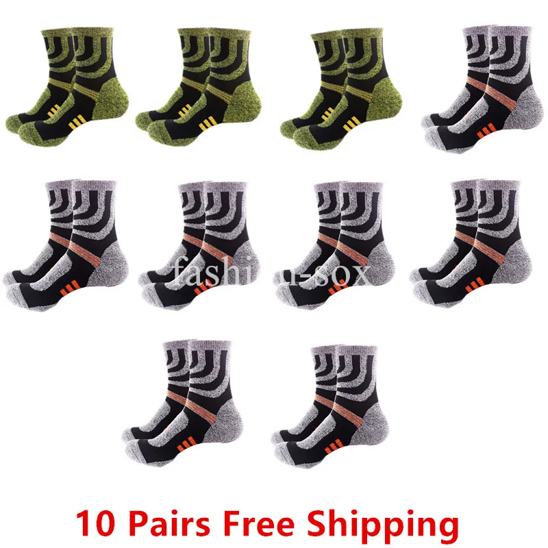 

10 Pairs/lot Winter Men Socks Thickened Terry Sweat-absorb Sports Socks Running Basketball Sock Seamless Sleeping Socks Mid-tube