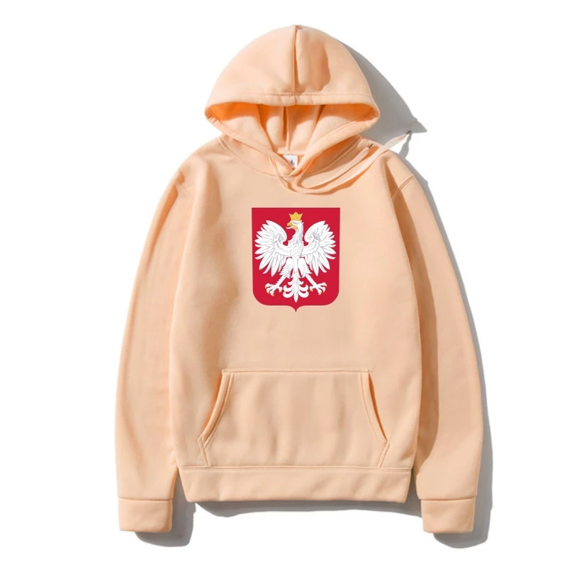 

Men 2022 New Warm Cotton Prin Men'S Outerwear Koszulka Polska Poland 2022 Outerwear Ringer White Plain Pullover