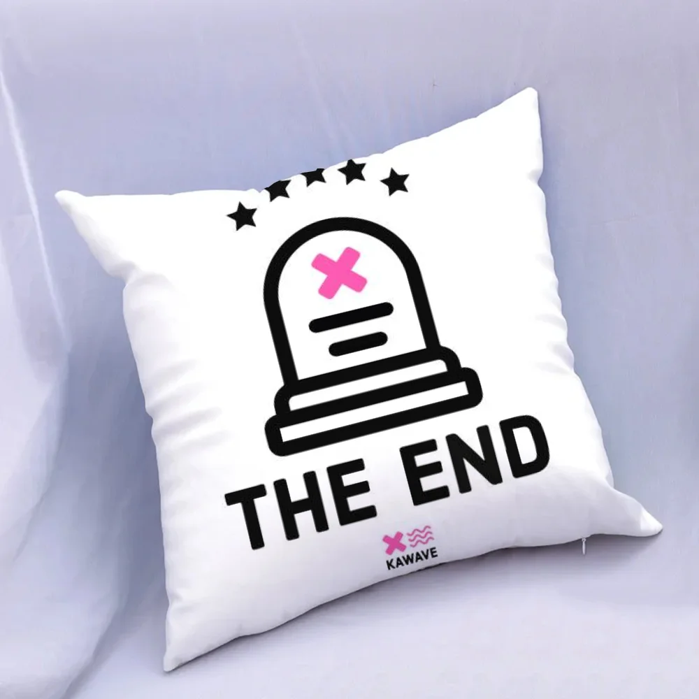 Декоративный Квадратный Чехол Для Подушки 40x40 См 45x45 Полиэстер Лозунги Наволочка