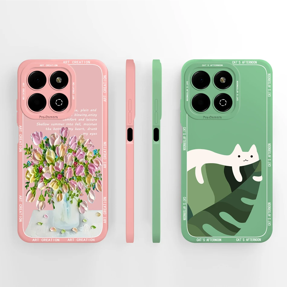 Различный стильный чехол для Honor X6B 4G задняя крышка полная защита модель Funda JDY-LX1