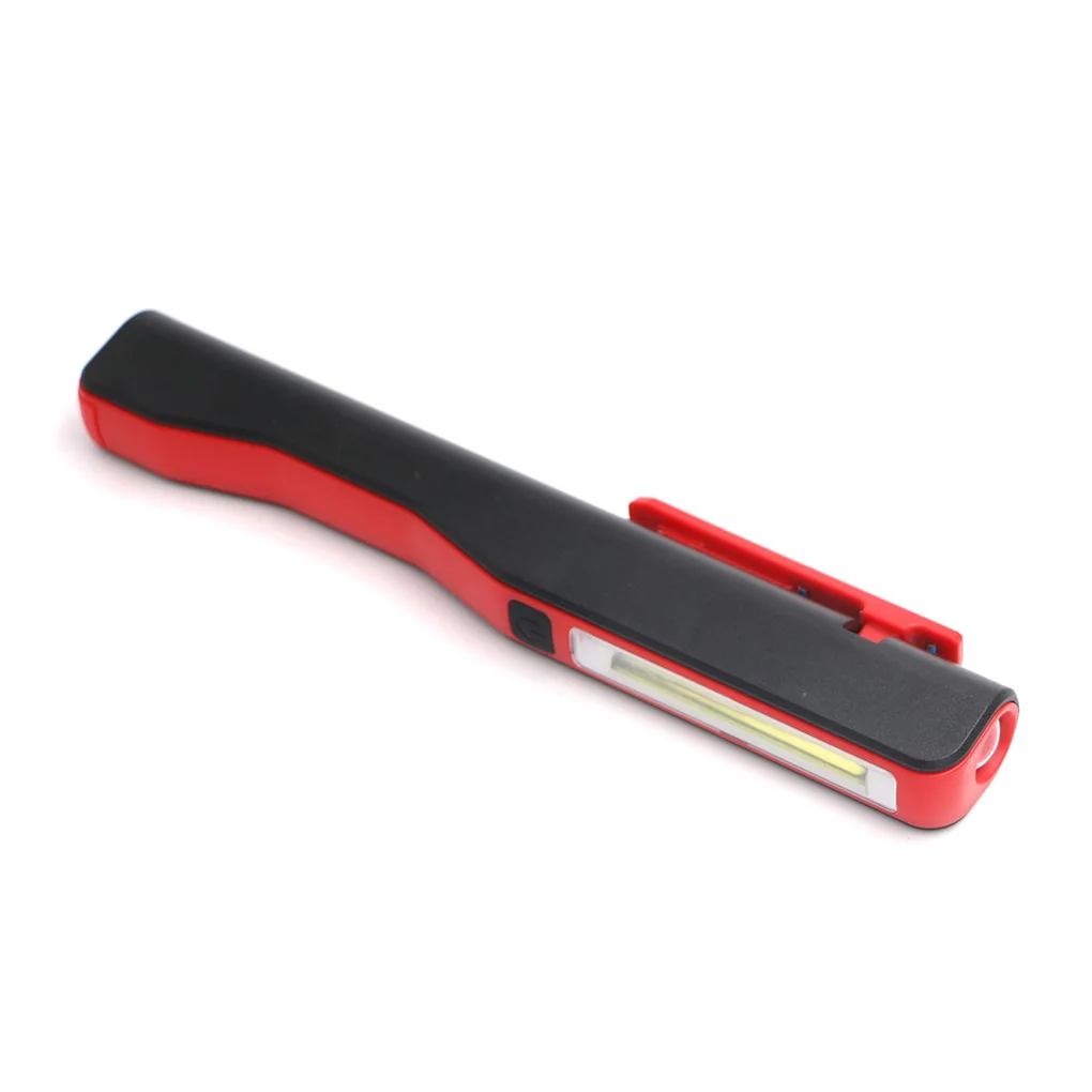 

1/2/3/5 Work Pen Light COB LED IPX4 Waterproof Inspection Flashlight Clip Lamp Red