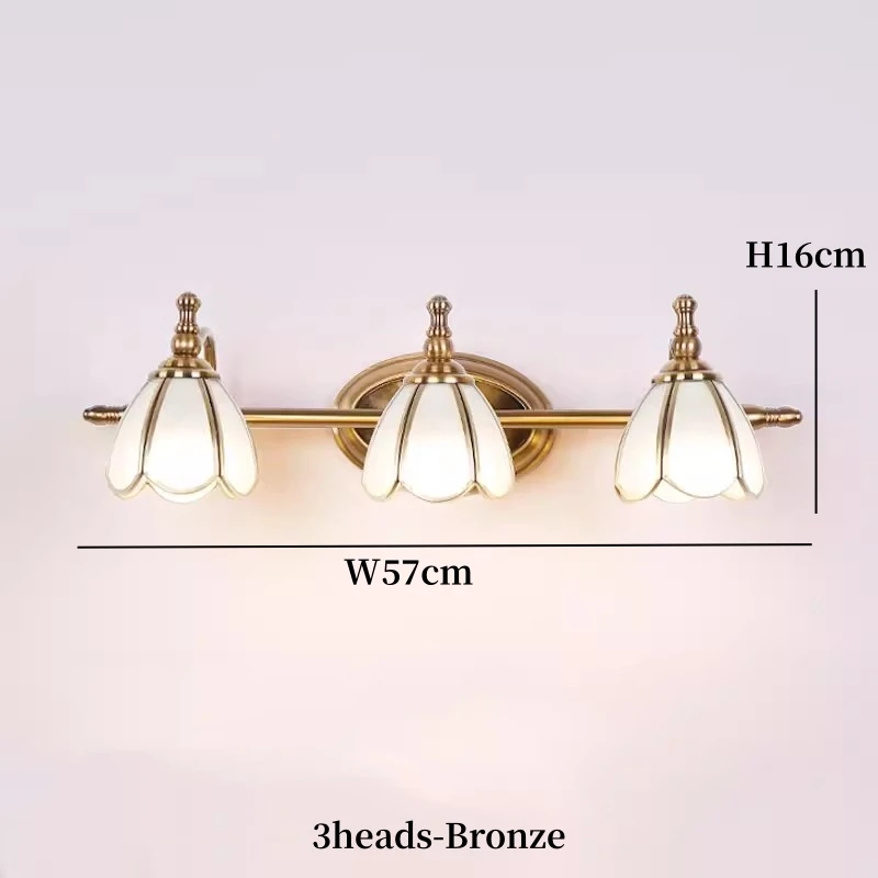 

Винтажная светодиодная американская косметическая зеркальная фара, современный многоцветный простой зеркальный шкаф, стеклянный настенный светильник, зеркальные лампы из кованого железа