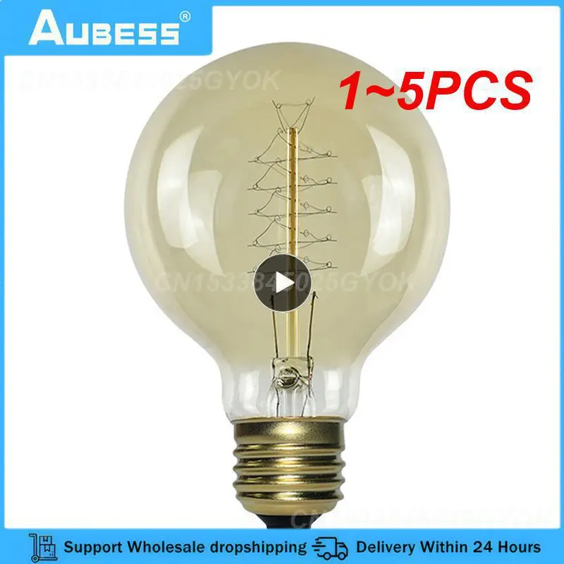 

1~5PCS Antique Spiral Lamp Long-lasting Durability Warm And Cozy Lighting Edison Bulb Filament Lamp Filament Stylish Timeless