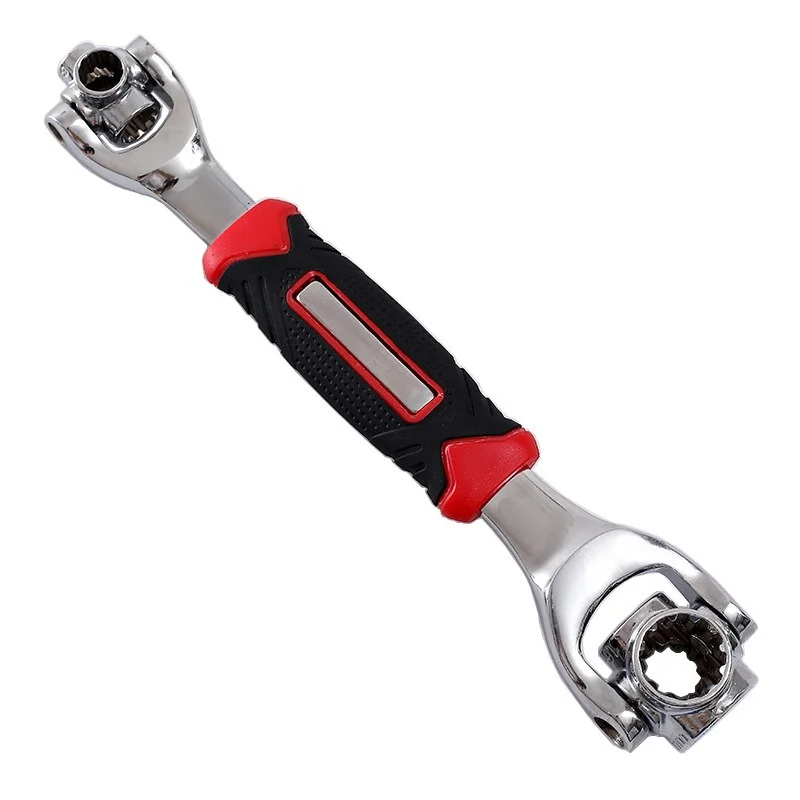 

52 In 1 Double Head Wrench Socket Wrench Rotary Spanner Work 360 Degree Rotation Spanner Universal Furniture Car Repair Hand Too
