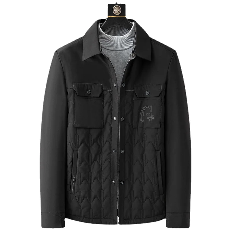 

New Arrival Autumn Men's Fashion Super Large Casual Lapel Jacket Men's Thin Cotton Coat Plus Size LXL2XL3XL 4XL 5XL 6XL 7XL 8XL