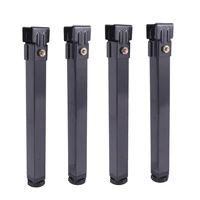 4 pcs adjustable height clamping tube metal square bed lifting table legs for tatami bed frame fixed support feet