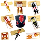 Набор Наруто Хатаке кунай и шурикен, набор оружия, перчатки, повязки на голову, ожерелье, ABS, косплей-игрушка, фигурки аниме-кольцо, игрушки, подарок для детей