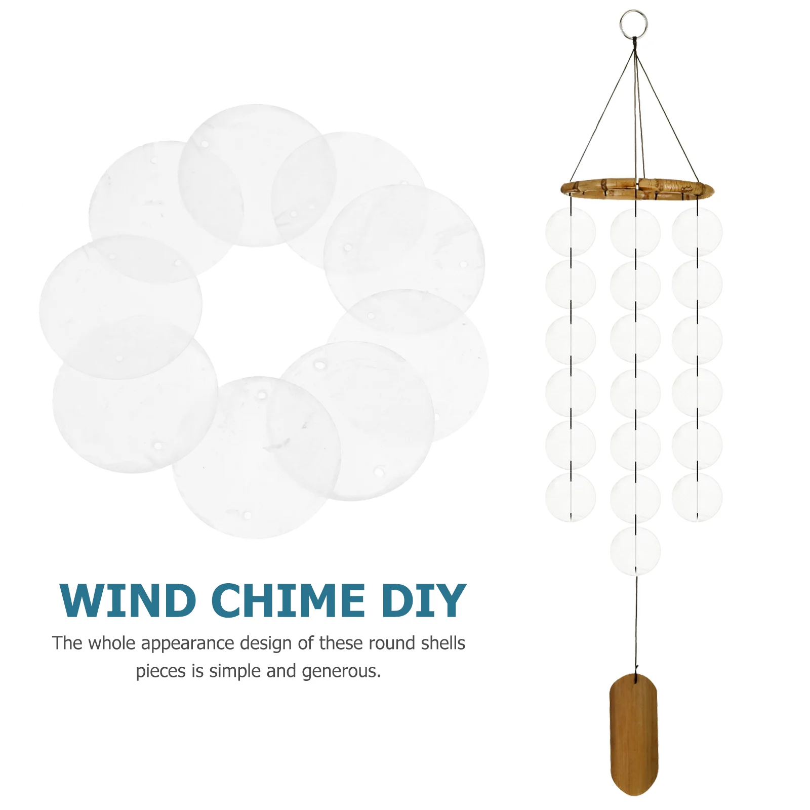 

Dreamcatcher Hanging Accessory DIY Jewelry Flat Round Shells Beads Keychain Pendant Decked Accessories