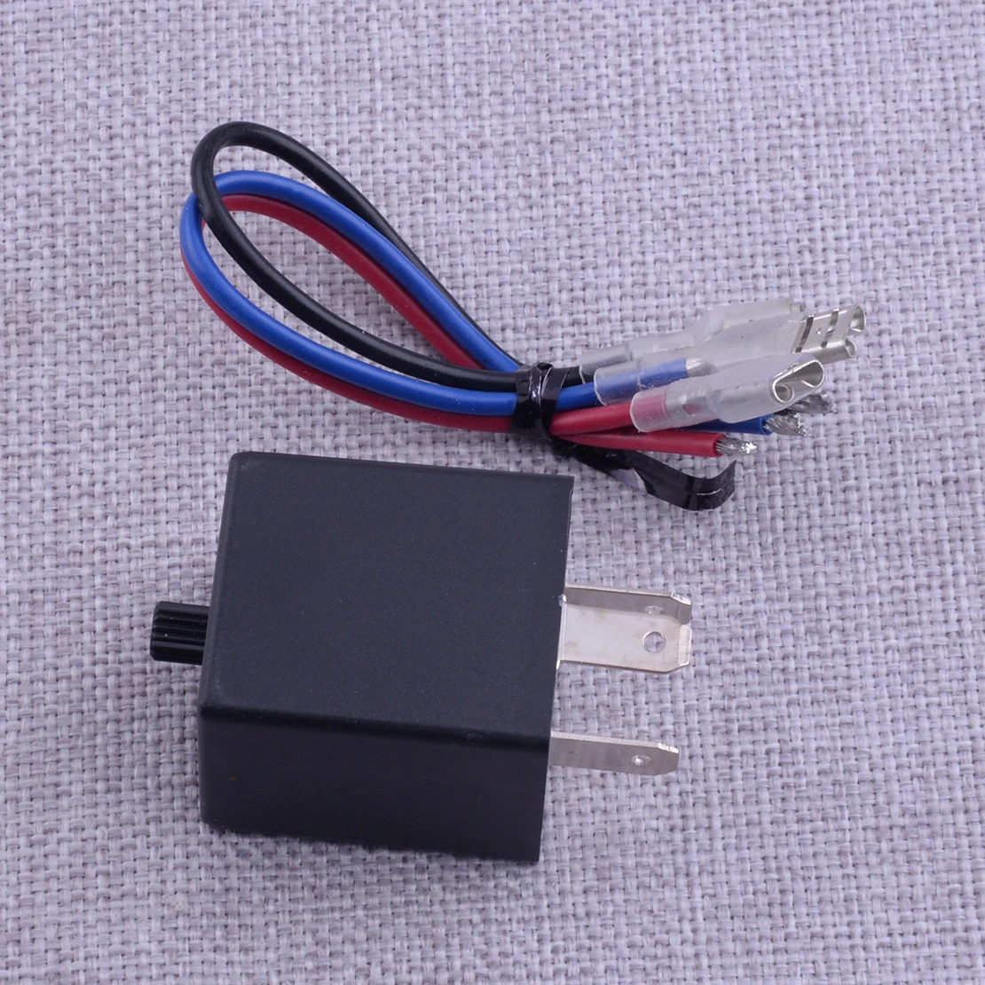 

12V LED 3-pin Adjustable Flasher Relay Turn Signal Light Indicator Flash with Wire for Motorcycle Car 0.02A-12A 0.1W-150W