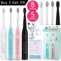 smart ultrasonic electric toothbrush rechargeable dental scaler tooth calculus home portable remover stains dentist brush heads