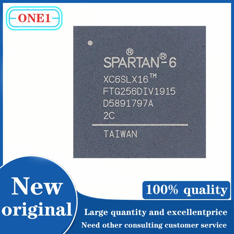 

1PCS/lot XC6SLX16-2FTG256C Spartan®-6 LX Field Programmable Gate Array (FPGA) IC 186 589824 14579 256-LBG IC Chip New original
