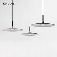 led nordic ufo pendant lights restaurant chandelier indoor simple modern creative industrial style dining room table lamps