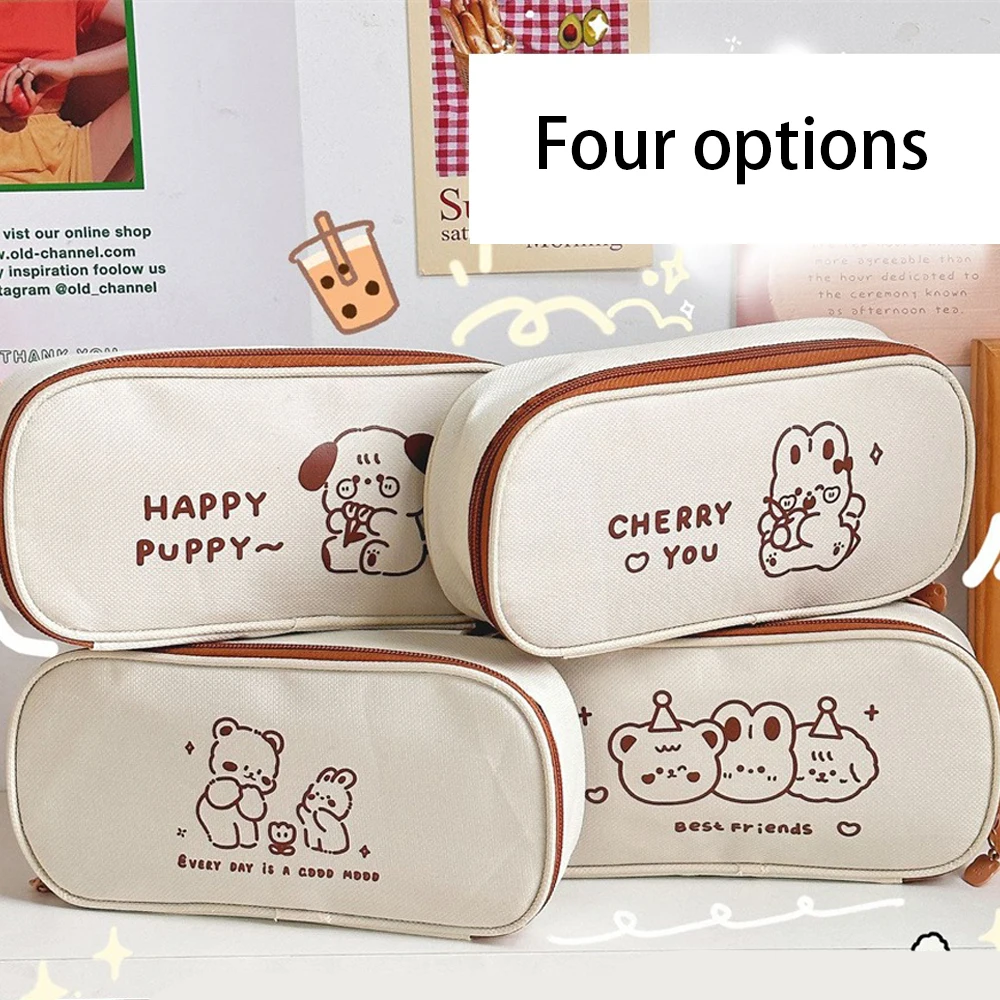 

Simple Pencil Bag Not Easily Damaged Durable Cartoon Pencil Case Multifunction Impenetrable Cute Pencil Case School Supplies