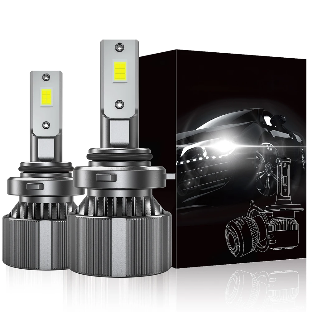 

H1 H4 LED Headlight Bulbs H7 LED Car Lights H8 H9 H11LED HB3 9005 HB4 9006 9012 6000K White 60W 12000LM Auto Headlamps 9-32V
