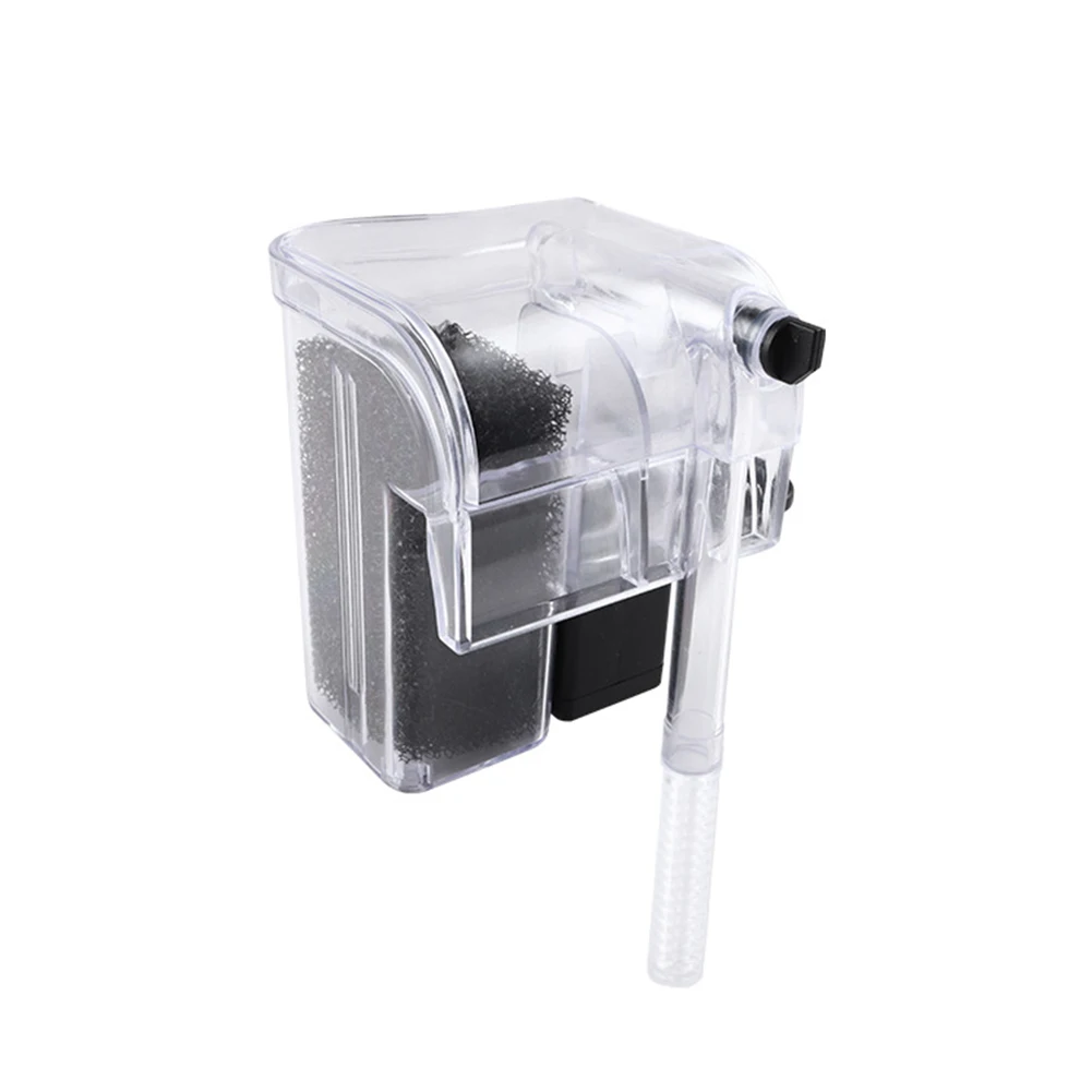 Aquarium Hang on Filter Waterfall External Oxygen Pump Water Small Submersible Hanging Fish Tank Supplies |