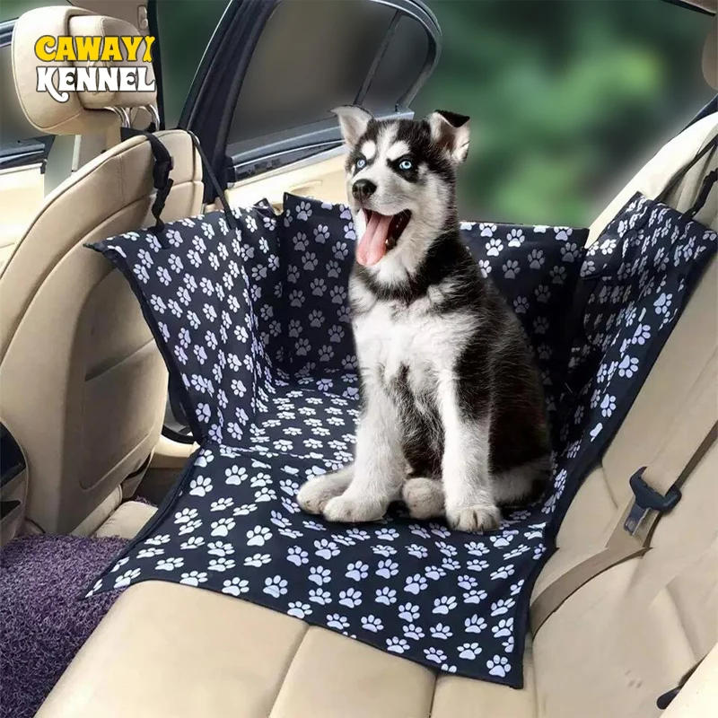CAWAYI hodowla wodoodporna nosidełka dla zwierząt pokrowiec na siedzenie samochodowe maty poduszka hamakowa przenoszenie dla psów Transportin Perro Autostoel Hond