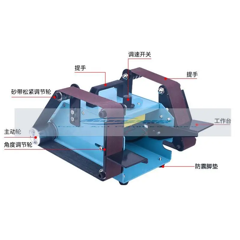 1 шт. маленькая настольная Двухосная ленточная машина с двойной головкой 220 В