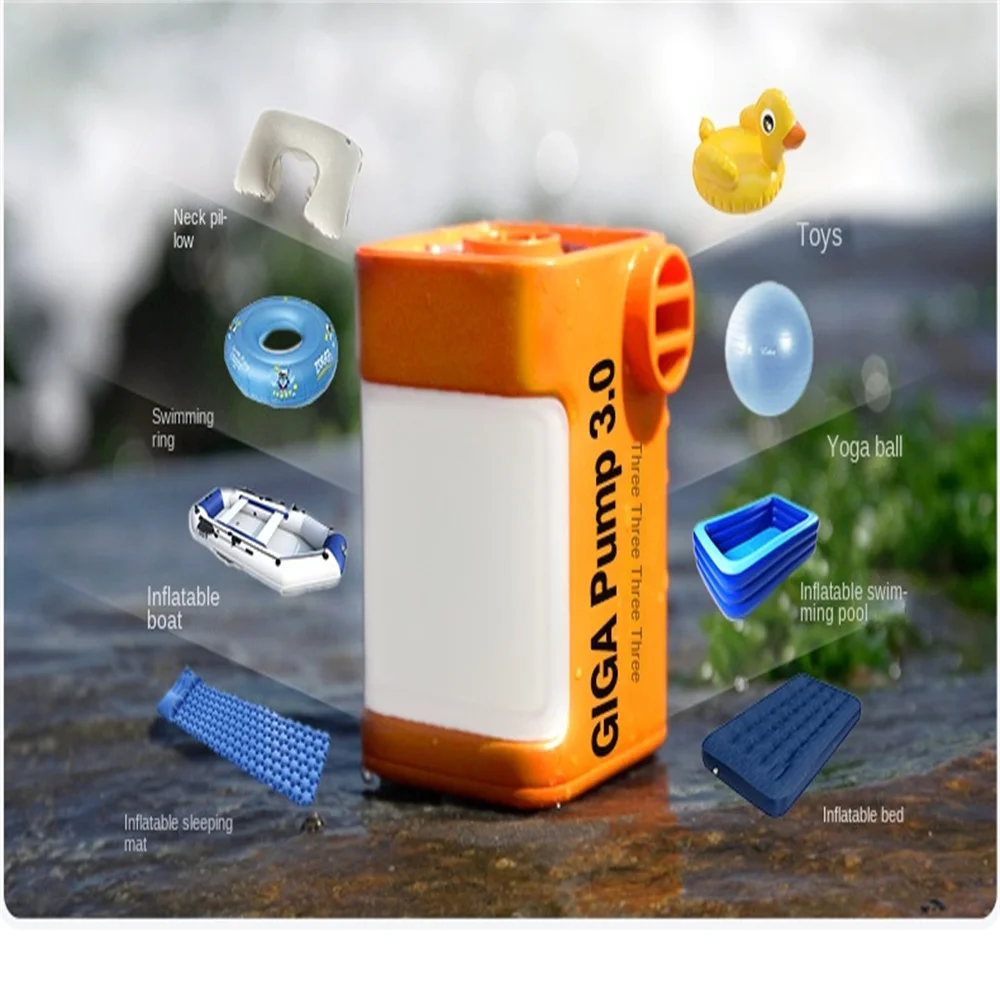 

56 × 55 × 71mm Swimming Camping Inflatable Mini Vacuum Pump Air Pump For Hiking Float Air Bed Pump 30 Inflator Pump Three-in-one