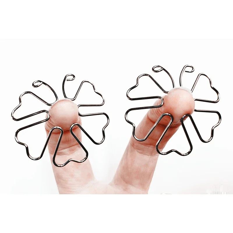 Нержавеющая сталь бабочка сексуальный зажим для сосков женская грудь БДСМ