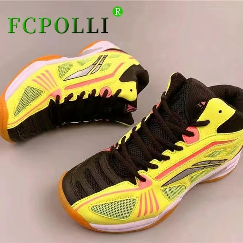 

Brand Broken Code Professional Men Training Badminton High Top Tennis Table Tennis Shoes Large Size 46 47 Badminton ShoeMan