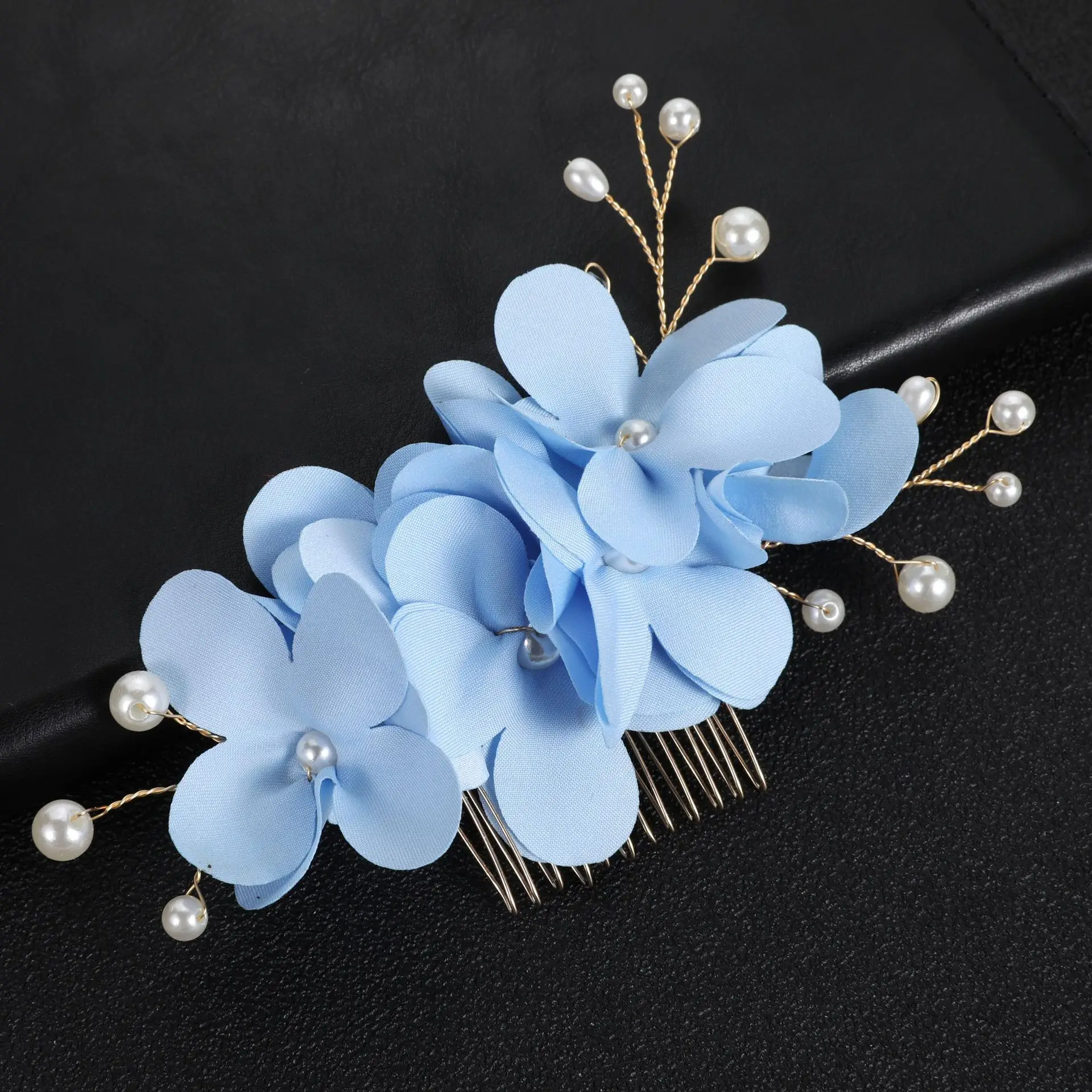 Комбинированный бриджесмейд с красным цветком в корейском стиле, украшенный кристаллами, свадебная заколка, украшение для волос на свадьбу для женщин, головной убор для вечеринки, подарок.