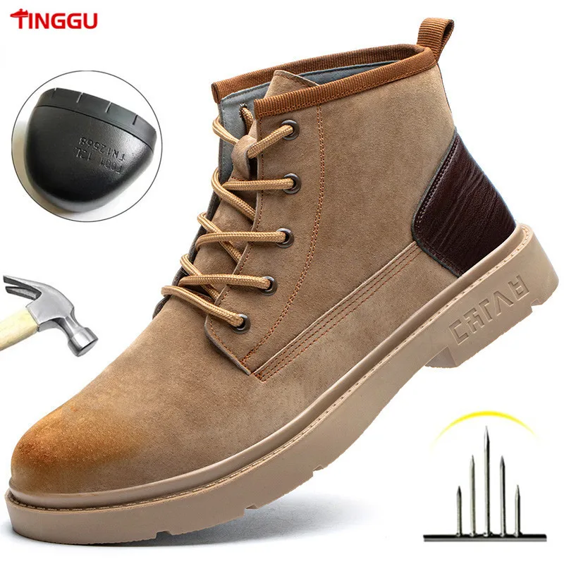 Steel Toe Boots for Men Military Work Boots Indestructible Work Shoes Desert Combat Safety Boots Army Safety Shoes spring and summer tactical boots men breathable army desert boots work safety shoes mens military combat ankle boots footwear