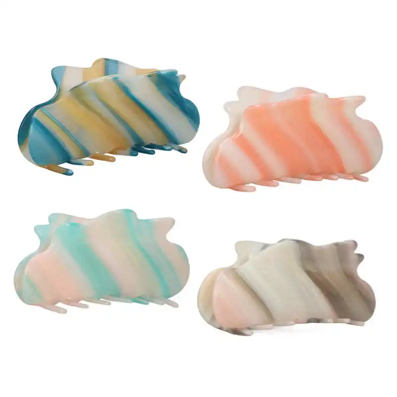 

Hair Claw Clamp Avoid Hurting Scalp Smoothing Surfaces Claw Clips Strong Spring Gradient Color for All Hair Types for Women