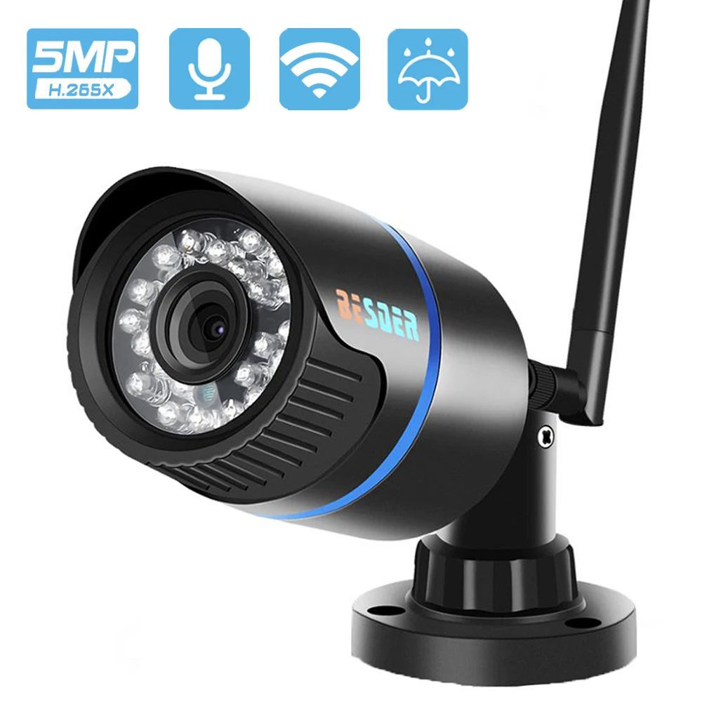 

5MP IP Camera Wifi Outdoor IR Night Vision 3MP Audio Wireless CCTV Camera 1080P HD Motion Detect ICSee Security Wifi IP Camera